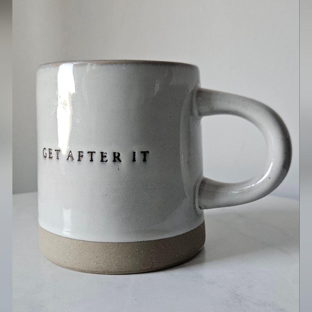 Hearth and Hand by Magnolia "GET AFTER IT" 16 oz Coffee Tea Mug Stoneware